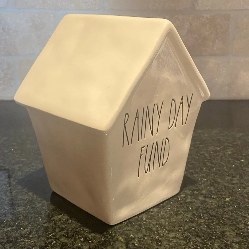 Rae Dunn Rainy Day Fund Birdhouse Bank - Picture 2 of 3